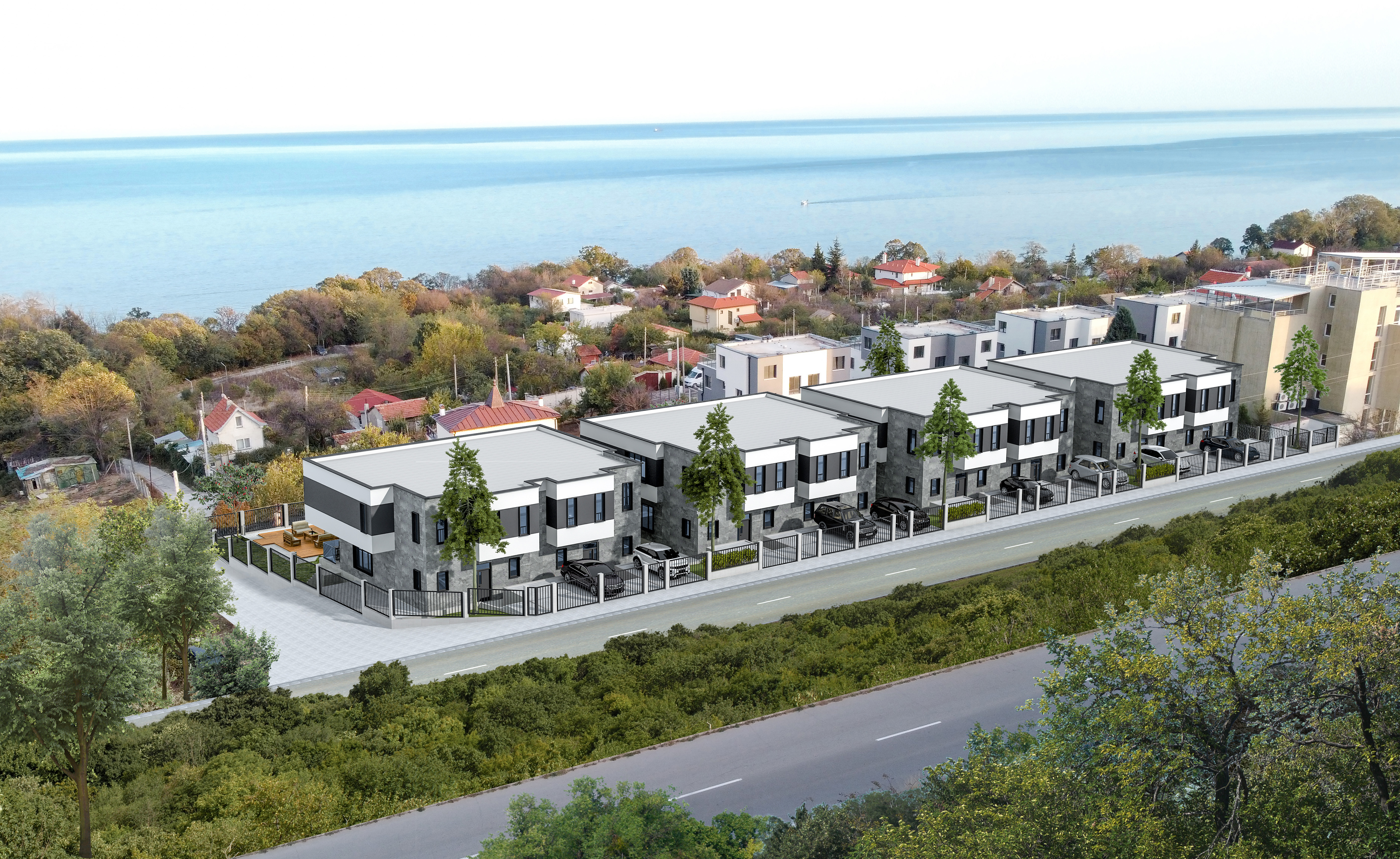 Нов жилищен комплекс от къщи в м-ст Прибой 
